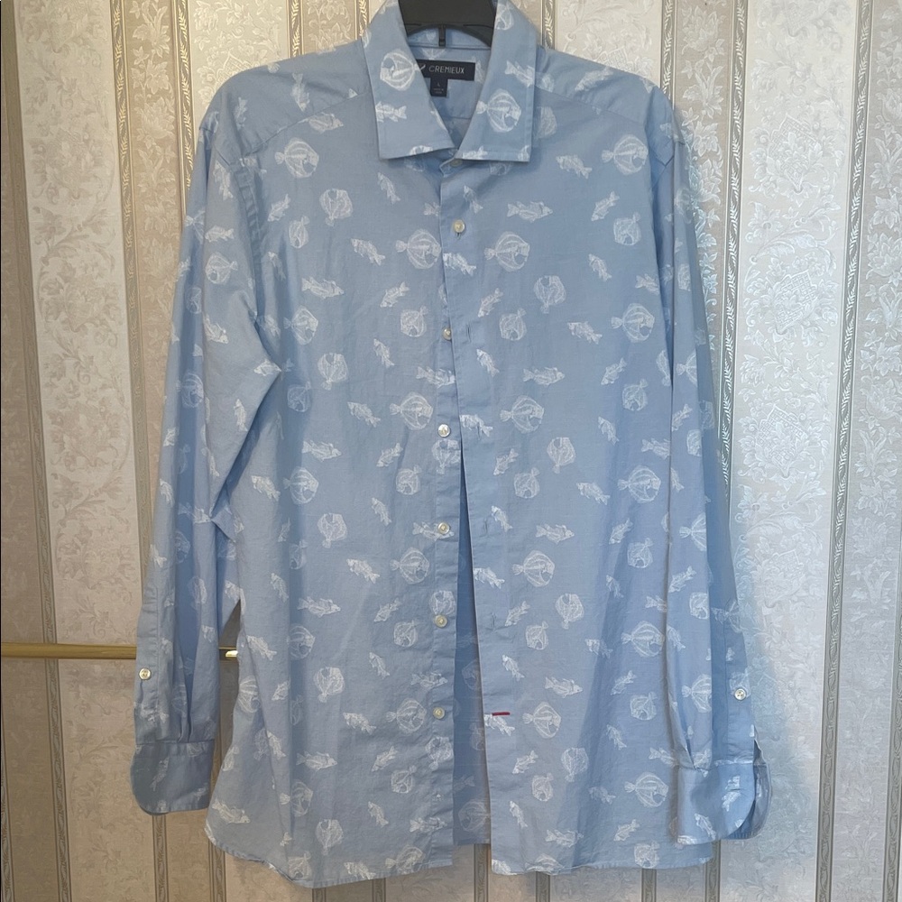 Cremieux 100% Cotton Nautical Print Shirt, long sleeves